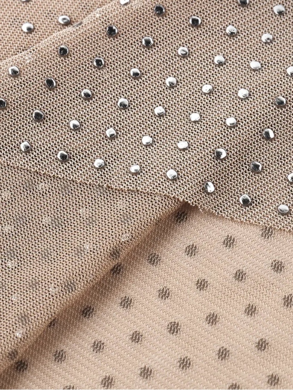 Tan Studded Long-Sleeve Top - Picture 5 of 5
